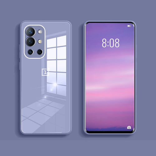 OnePlus 9R Silicon Back Glass Camera Protection Case For OnePlus 9R lavender