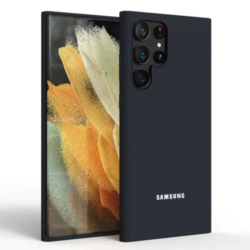 Samsung Galaxy S22 Ultra Premium Liquid Silicone Back Cover For Samsung Galaxy S22 Ultra Black