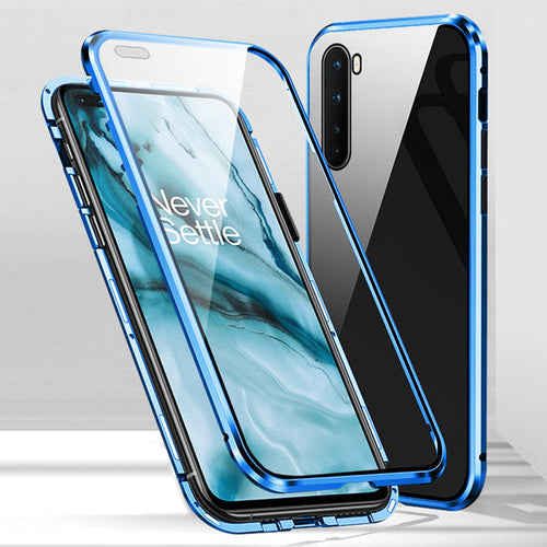 Oneplus Nord 2 Double Sided Magnetic Glass Case For Oneplus Nord 2 Blue