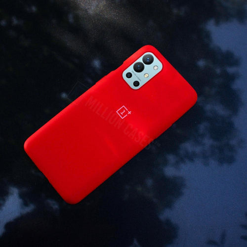 OnePlus 9R Liquid Silicon Premium Case For OnePlus 9R Red