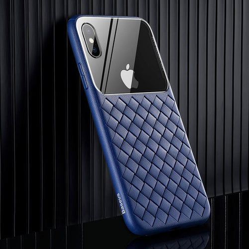 iPhone Xs Max Glass Weaving Case, Baseus Premium Glass Weaving Case for iPhone Xs Max