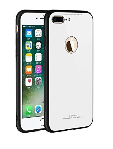 iPhone 7 Plus Back Case Cover Luxurious Toughened Glass Back Case with Shockproof TPU Bumper iPhone 7 Plus