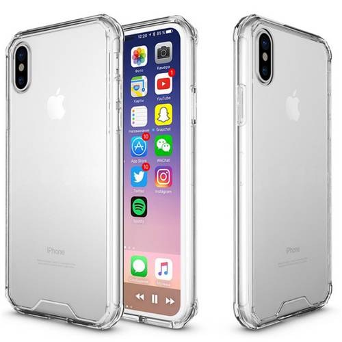 iPhone X Back Cover, with Ultimate Protection From Drops In Slim Profile, Flexible Tough Tpu Corner Back Cover for Apple iPhone X [Clear Series]